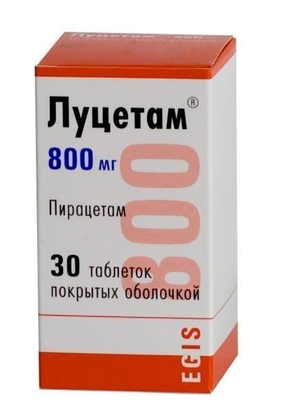 Луцетам 800 мг n30 табл цена и отзывы, инструкция по применению .