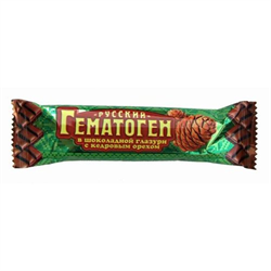 гематоген русский плитка 40г кедровый орех в шоколаде фото