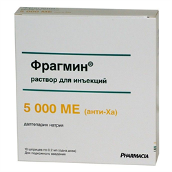 фрагмин раствор для инъекций 5000 ме/0,2 мл n10 шприцев фото