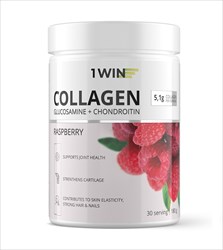 1win коллаген плюс хондроитин плюс глюкозамин пор 180г/30порц малина фото