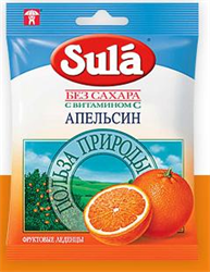 зула леденцы апельсин 60 г пакет фото