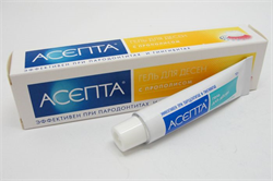 асепта пародонтал гель для десен 10г прополис фото