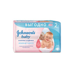 джонсонс бэби салфетки нежная забота n128 фото