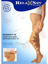 колготки релаксан для беременных 70 den 12 - 17 мм рт ст размер 3 чёрные фото