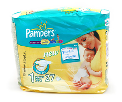 памперс нью бэби драй подгузники р 1 n27 2-5 кг фото