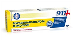 911 муравьиная к-та и окопник гель-бальзам для суставов 100мл фото
