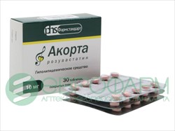 акорта 10 мг n30 табл фото