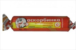 аскорбинка с сахаром апельсин n10 табл жеват асна фото