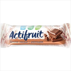 актифрут батончик злаковый 24г шоколад фото