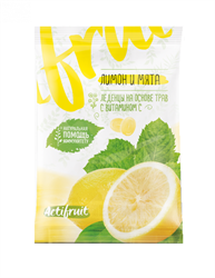 актифрут витамин с карамель леденц 60г вкус лимона и мяты фото