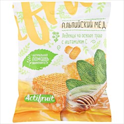 актифрут витамин с карамель леденц 60г вкус альпийского меда фото