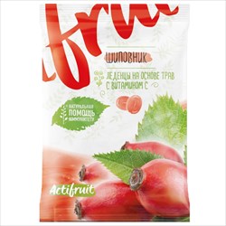 актифрут витамин с карамель леденц 60г вкус шиповника фото