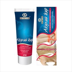 акулий жир акулья сила крем-бальзам для тела 75мл сабельник и красный перец фото