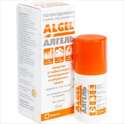 алгель дезодорант ролик 50мл п/обильного потоотдел фото
