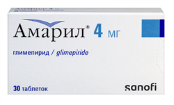 амарил 4 мг n30 табл фото