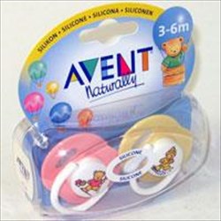 авент пустышка силиконовая мишки 3-6 мес n2 (8470) фото