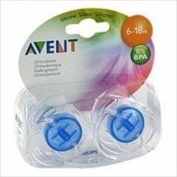 avent 8484 пустышка классическая силиконовая 6 м. 2 шт фото