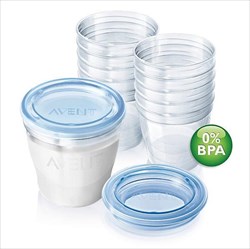 авент набор контейнеров для хранения молока виа 180мл n10 (84480/scf612-10) фото