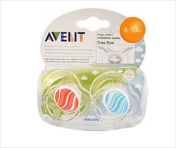 авент пустышка силиконовая free flow 6-18 мес n2 фото