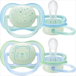 авент пустышка силикон ортодонт ultra air ночная 0-6 мес n2 (scf5376/11) фото