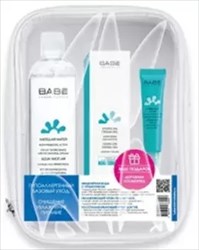 babe набор базовый уход гипоаллергенный (мицелярная вода 250мл плюс крем-гель увлажнения 50мл плюс крем для губ 15мл плюс косметичка) фото