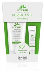 babe стоп akn набор очищающий (гель для умывания 200мл плюс гель локальный 8мл) фото
