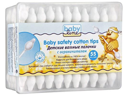 бэбилайн ватн палочки n56 с ограничителем фото
