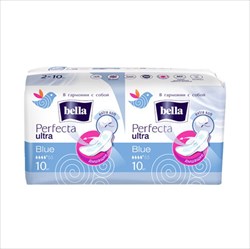 белла перфекта ультра прокладки гигиен n20 голубой фото