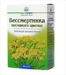 бессмертник песчаный цветки пач 50г фото