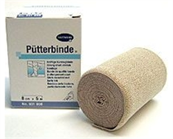 бинт эластичный putterbinde 5 м * 8 см среднерастяжимый с зажимом фото