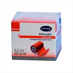 бинт фиксир peha-haft 4мx4см когезивный красный фото