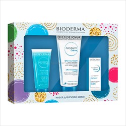 биодерма атодерм набор крем 200мл+гель 100мл+бальзам д/губ фото