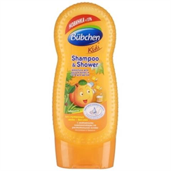 бюбхен кидс шампунь абрикос 230 мл для волос и тела фото