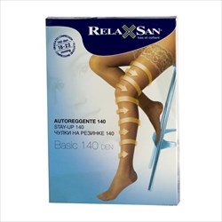 релаксан stay up чулки 1 кл компрес антиварик р 2 арт 870 140den черн calze gt s r l  фото