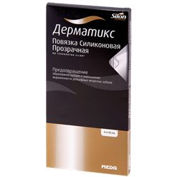 повязка силик дерматикс 4смx13см прозрач фото