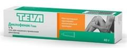 диклофенак-тева гель для наружн примен 1% 40г фото