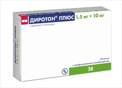 диротон плюс капс с модиф высвоб 1,5мг плюс 10мг n28 фото