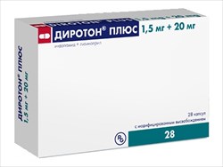 диротон плюс капс с модиф высвоб 1,5мг плюс 20мг n28 фото