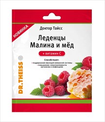 доктор тайсс леденцы малина и мед плюс вит с 52г фото