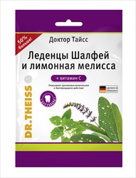 доктор тайсс леденцы от кашля 75г вит с шалфей лимонная мелисса фото