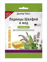 доктор тайсс леденцы от кашля 75г вит с шалфей мед фото