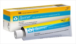долгит гель для наружн примен 5% 150г фото