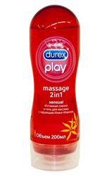 гель-смазка дюрекс play 2в1 sensual интимная и массажная 200 мл фото