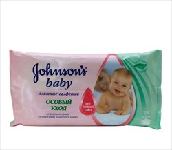 джонсонс бэби салфетки особый уход n24 с алоэ и кипреем фото