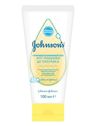 джонсонс бэби крем 100мл для новорожд от макушки до пяточек фото