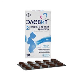 элевит второй и третий триместр капс n30 фото