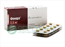 фемара 2,5 мг n30 табл фото