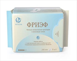 фриэф прокладки гигиенич ночные 5 капель n8 с анионовым чипом фото