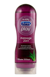 гель-смазка дюрекс play 2в1 с алоэ вера интимная и массажная 200 мл фото