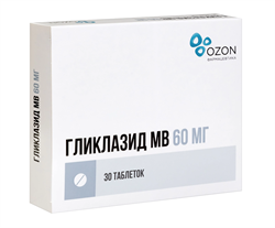 гликлазид-мв озон таб с модиф высвоб 60мг n30 фото